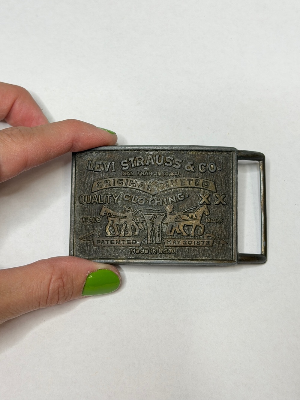 Levi's Vintage Brass-Tone Belt Buckle